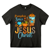 Asphalt Pumpkin spice and Jesus Christ Heavy Core Tee - RanaPortraitStore
