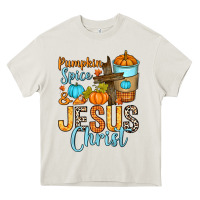 Pumpkin Spice And Jesus Christ Heavy Core Tee | Teevron