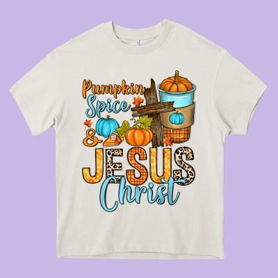 Heavy Core Tee Pumpkin spice and Jesus Christ
