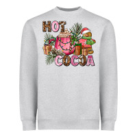 Heather Grey hot cocoa Heavyweight Sweatshirt - AdoDesignShop