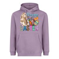 Lavender Happy Easter Bunny Heavyweight Hoodie - BundleAndBundleShop