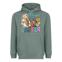 Sage Happy Easter Bunny Heavyweight Hoodie - BundleAndBundleShop