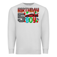 Dove Grey birthday boy 5 Premium Sweatshirt - BundleAndBundleShop