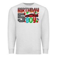 Oatmeal Heather birthday boy 5 Premium Sweatshirt - BundleAndBundleShop