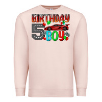 Pale Pink birthday boy 5 Premium Sweatshirt - BundleAndBundleShop