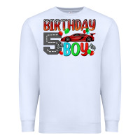 White birthday boy 5 Premium Sweatshirt - BundleAndBundleShop