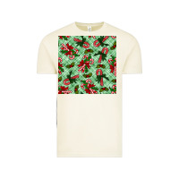 Vintage Arctic christmas candy cane seamless pattern Vintage Tee - BundleAndBundleShop