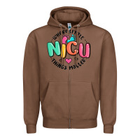 Chestnut nicu where little things matter Zipper Hoodie - MaliasSmallBusiness