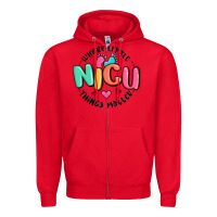 Red nicu where little things matter Zipper Hoodie - MaliasSmallBusiness