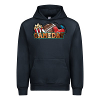 Navy Game day football popcorn Urban Hoodie - HowdyJamesFarm