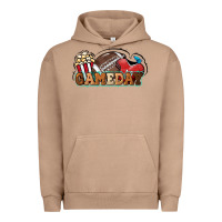 Pigment Burro Game day football popcorn Urban Hoodie - HowdyJamesFarm