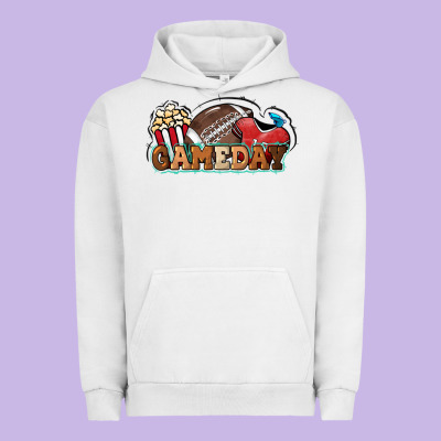 Game Day Football Popcorn Urban Hoodie Designed By Howdyjamesfarm