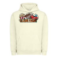 Pigment Pistachio Game day football popcorn Urban Hoodie - HowdyJamesFarm