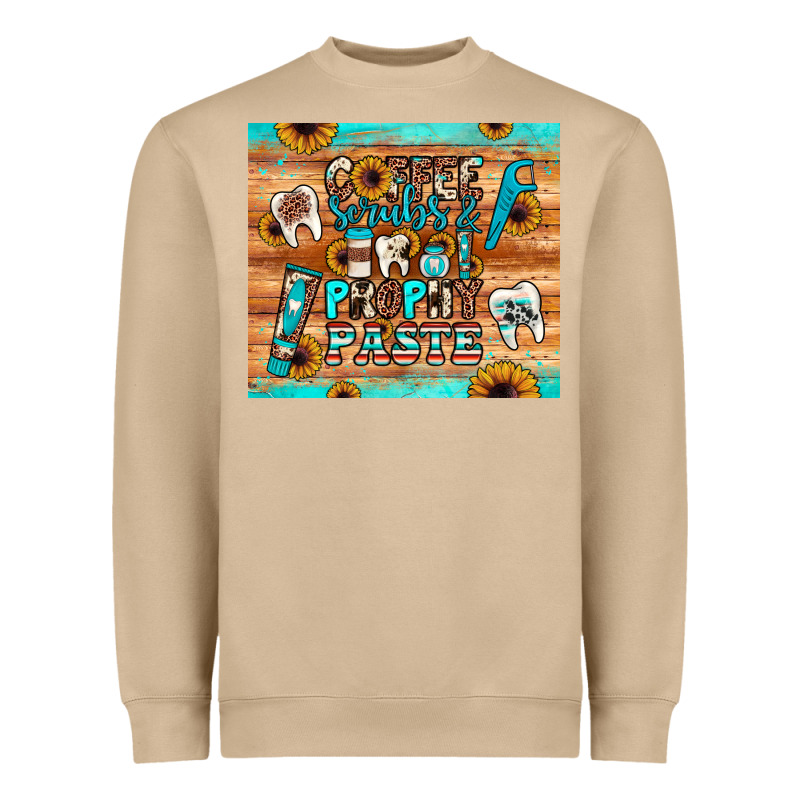 Coffee Scrubs And Prophy Paste Heavyweight Sweatshirt by JahusDesignShop | Teevron