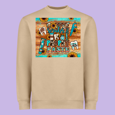 Coffee Scrubs And Prophy Paste Heavyweight Sweatshirt Designed By Jahusdesignshop