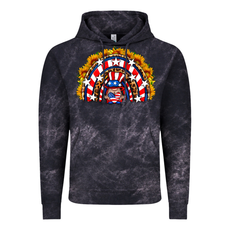 Usa Gnome Sunflower Rainbow Vintage Hoodie by HRA Design Shop | Teevron
