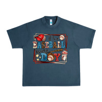 Midnight Navy its a baseball kinda day Urban Heavy Tee - AdoDesignShop