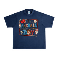 Navy its a baseball kinda day Urban Heavy Tee - AdoDesignShop