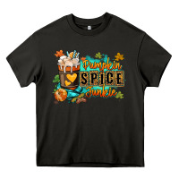 Asphalt Pumpkin spice junkie Heavy Core Tee - RanaPortraitStore