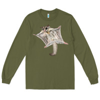 Army Green sugar glider Long Sleeve Tee - LillyAllenDesigns