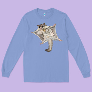 Sugar Glider Long Sleeve Tee Designed By Lillyallendesigns