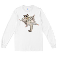 White sugar glider Long Sleeve Tee - LillyAllenDesigns
