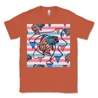 Copper american flag bass Classic Tee - BundleAndBundleShop