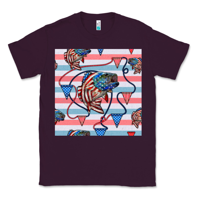 American Flag Bass Classic Tee by BundleAndBundleShop | Teevron