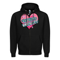 Black perfectly imperfect Zipper Hoodie - MaliasSmallBusiness