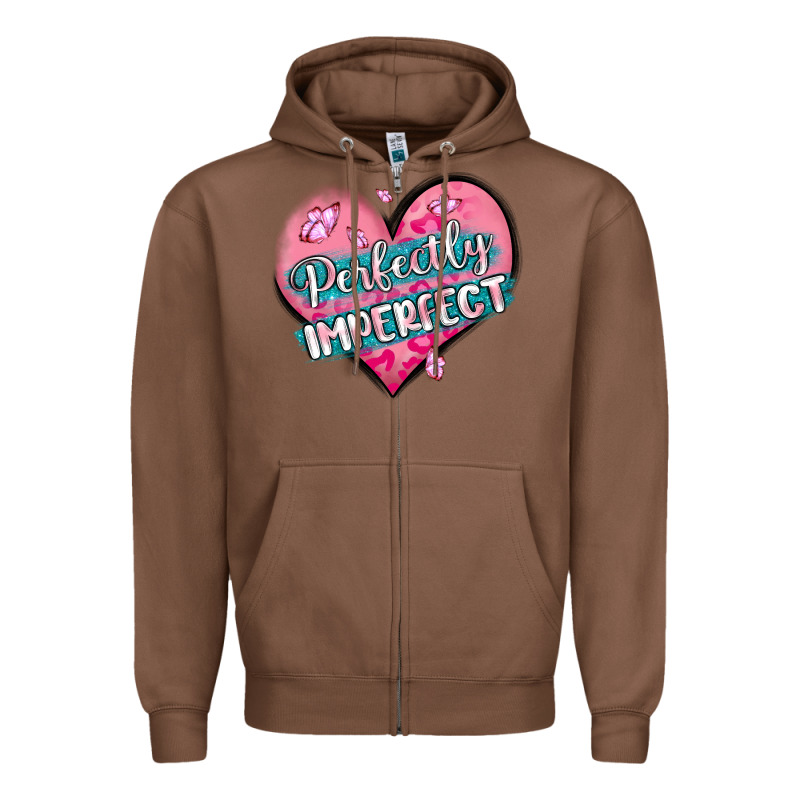 Perfectly Imperfect Zipper Hoodie by MaliasSmallBusiness | Teevron