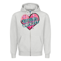 Dove Grey perfectly imperfect Zipper Hoodie - MaliasSmallBusiness