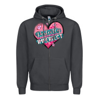 Smoke perfectly imperfect Zipper Hoodie - MaliasSmallBusiness