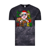 Cloud Black ho ho heifer little cute christmas cow Vintage Tee - AdoDesignShop