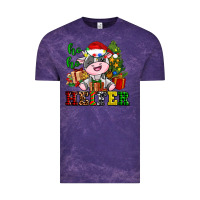 Cloud Purple ho ho heifer little cute christmas cow Vintage Tee - AdoDesignShop