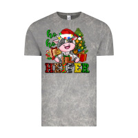 Cloud Rock ho ho heifer little cute christmas cow Vintage Tee - AdoDesignShop