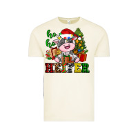 Vintage Arctic ho ho heifer little cute christmas cow Vintage Tee - AdoDesignShop