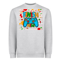 Heather Grey finish him Heavyweight Sweatshirt - JahusDesignShop