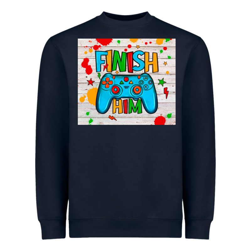 Finish Him Heavyweight Sweatshirt by JahusDesignShop | Teevron