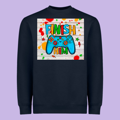 Finish Him Heavyweight Sweatshirt Designed By Jahusdesignshop