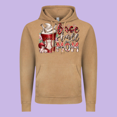 Baseball Mom Coffee Vintage Hoodie Designed By Racoondesign