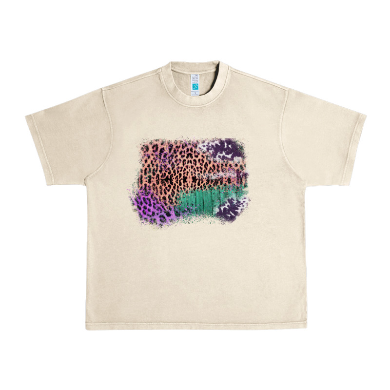 Leopard, Cowhide, Wood Pattern Frame Urban Heavy Tee by Bettercallsaul | Teevron