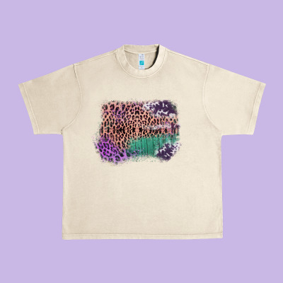 Leopard, Cowhide, Wood Pattern Frame Urban Heavy Tee Designed By Bettercallsaul