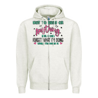 Oatmeal Heather not to brag or anything but i can forget what im d Zipper Hoodie - MaliasSmallBusiness