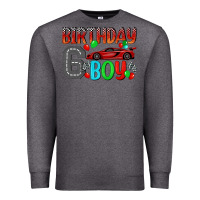 Charcoal Heather birthday boy 6 Premium Sweatshirt - BundleAndBundleShop