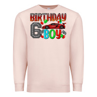 Pale Pink birthday boy 6 Premium Sweatshirt - BundleAndBundleShop