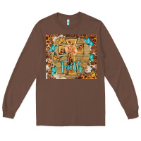 Chestnut faith cross Long Sleeve Tee - BarkalooDesign