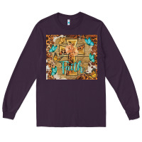 Plum faith cross Long Sleeve Tee - BarkalooDesign