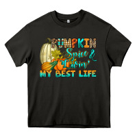 Asphalt Pumpkin spice and livin' my best life Heavy Core Tee - RanaPortraitStore