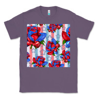 Lavender patriotic roses Classic Tee - BundleAndBundleShop
