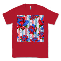 Red patriotic roses Classic Tee - BundleAndBundleShop